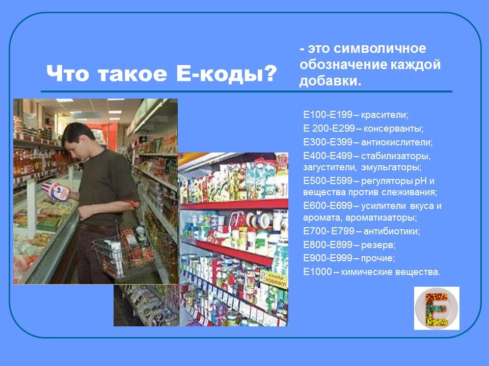 Пищевые добавки 2 Изучение сущности