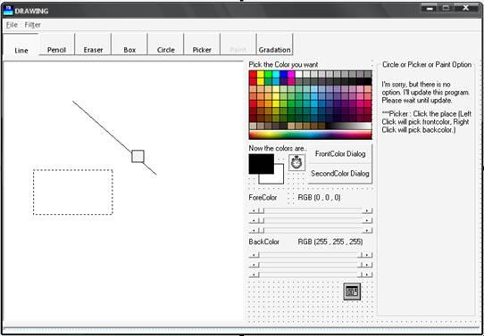 Creating graphic editor